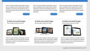 PS設計一個干凈的蘋果iPad產品網站網頁制作教程